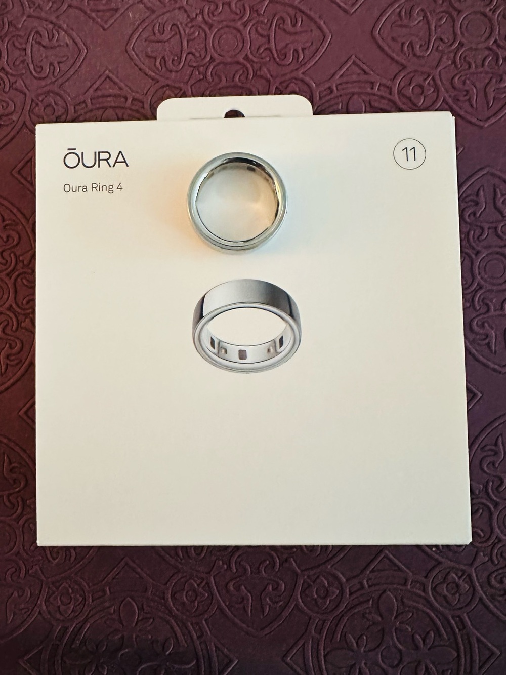 Oura Ring 4 Silver (Size 11)